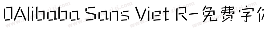 0Alibaba Sans Viet R字体转换